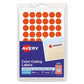 Avery Handwrite Only Self-adhesive Removable Round Color-coding Labels 0.5 Dia Neon Red 60/sheet 14 Sheets/pack (5051) - Office - Avery®