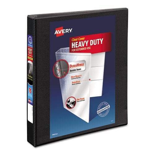 Avery Heavy-duty Non Stick View Binder With Durahinge And Slant Rings 3 Rings 1 Capacity 11 X 8.5 Black (5300) - School Supplies - Avery®