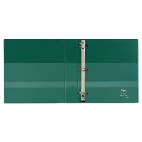 Avery Heavy-duty Non-view Binder With Durahinge Locking One Touch Ezd Rings And Thumb Notch 3 Rings 5 Capacity 11 X 8.5 Green - School