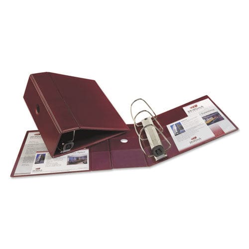 Avery Heavy-duty Non-view Binder With Durahinge Three Locking One Touch Ezd Rings And Thumb Notch 5 Capacity 11 X 8.5 Maroon - School