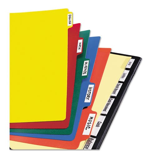 Avery Heavy-duty Plastic Dividers With Multicolor Tabs And White Labels 8-tab 11 X 8.5 Assorted 1 Set - School Supplies - Avery®