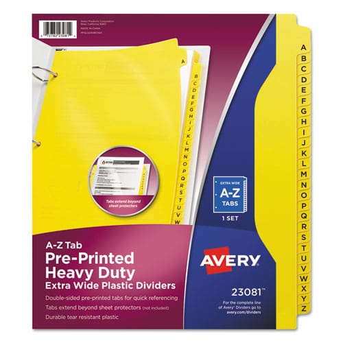 Avery Heavy-duty Preprinted Safety Data Sheet Binder 3 Rings 1.5 Capacity 11 X 8.5 Yellow/red - School Supplies - Avery®