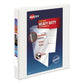 Avery Heavy-duty View Binder With Durahinge And Locking One Touch Ezd Rings 3 Rings 3 Capacity 11 X 8.5 Red - School Supplies - Avery®