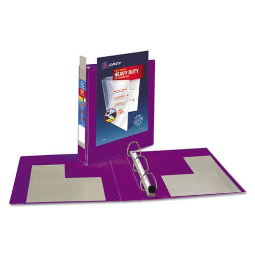 Avery Heavy-duty View Binder With Durahinge And One Touch Ezd Rings 3 Rings 1.5 Capacity 11 X 8.5 Purple - School Supplies - Avery®