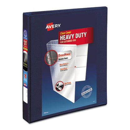 Avery Heavy-duty View Binder With Durahinge And One Touch Ezd Rings 3 Rings 1 Capacity 11 X 8.5 Navy Blue - School Supplies - Avery®