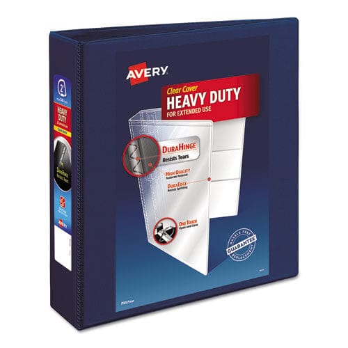 Avery Heavy-duty View Binder With Durahinge And One Touch Ezd Rings 3 Rings 2 Capacity 11 X 8.5 Navy Blue - School Supplies - Avery®