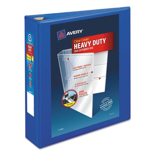 Avery Heavy-duty View Binder With Durahinge And One Touch Ezd Rings 3 Rings 2 Capacity 11 X 8.5 Pacific Blue - School Supplies - Avery®