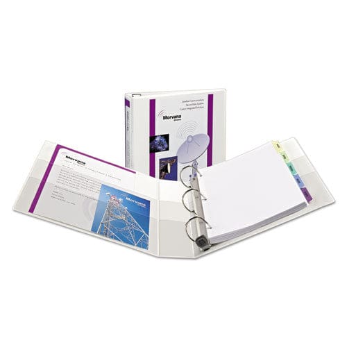 Avery Heavy-duty View Binder With Durahinge One Touch Ezd Rings/extra-wide Cover 3 Ring 1.5 Capacity 11 X 8.5 White (1319) - School Supplies