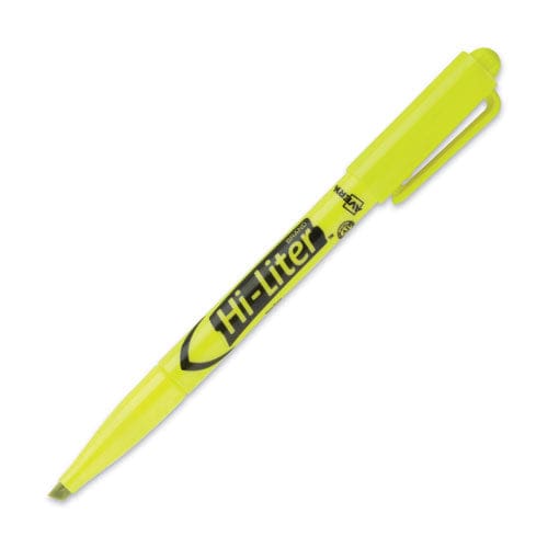 Avery Hi-liter Pen-style Highlighters Fluorescent Yellow Ink Chisel Tip Yellow/black Barrel Dozen - School Supplies - Avery®