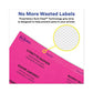 Avery High-visibility Permanent Laser Id Labels 1 X 2.63 Neon Yellow 750/pack - Office - Avery®