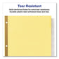 Avery Insertable Big Tab Dividers 8-tab Double-sided Gold Edge Reinforcing 11 X 8.5 Buff Clear Tabs 24 Sets - School Supplies - Avery®