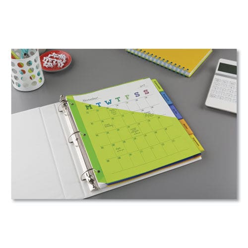 Avery Insertable Big Tab Plastic 1-pocket Dividers 5-tab 11.13 X 9.25 Assorted 1 Set - School Supplies - Avery®