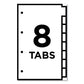 Avery Insertable Standard Tab Dividers 8-tab 14 X 8.5, Buff 1 Set - School Supplies - Avery®