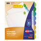 Avery Insertable Style Edge Tab Plastic Dividers 8-tab 11 X 8.5 Translucent 1 Set - School Supplies - Avery®