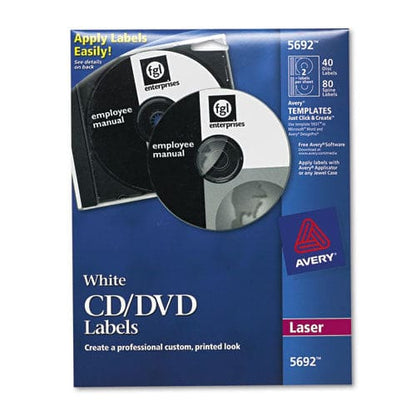 Avery Laser Cd Labels Matte White 40/pack - Technology - Avery®