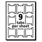 Avery Laser Printable Hanging File Tabs 1/5-cut White 2.06 Wide 90/pack - Office - Avery®