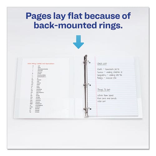 Avery Legal Durable View Binder With Round Rings 3 Rings 1 Capacity 14 X 8.5 White - School Supplies - Avery®