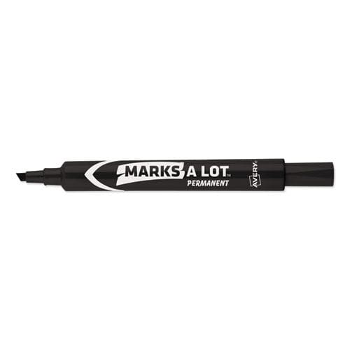 Avery Marks A Lot Large Desk-style Permanent Marker Broad Chisel Tip Blue Dozen (8886) - School Supplies - Avery®