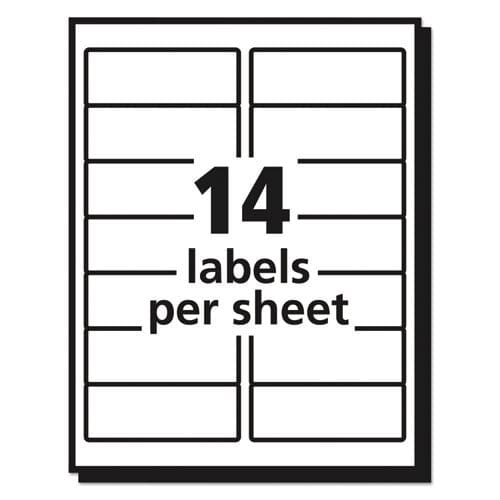 Avery Matte Clear Easy Peel Mailing Labels W/ Sure Feed Technology Inkjet Printers 1.33 X 4 Clear 14/sheet 25 Sheets/pack - Office - Avery®