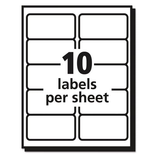 Avery Matte Clear Easy Peel Mailing Labels W/ Sure Feed Technology Inkjet Printers 2 X 4 Clear 10/sheet 25 Sheets/pack - Office - Avery®