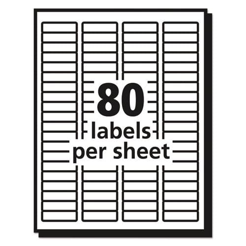 Avery Matte Clear Easy Peel Mailing Labels W/ Sure Feed Technology Laser Printers 0.5 X 1.75 Clear 80/sheet 10 Sheets/pack - Office - Avery®