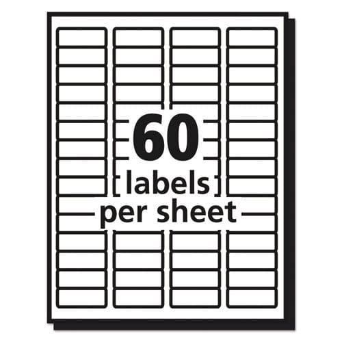 Avery Matte Clear Easy Peel Mailing Labels W/ Sure Feed Technology Laser Printers 0.66 X 1.75 Clear 60/sheet 10 Sheets/pack - Office -