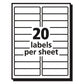 Avery Matte Clear Easy Peel Mailing Labels W/ Sure Feed Technology Laser Printers 1 X 4 Clear 20/sheet 50 Sheets/box - Office - Avery®