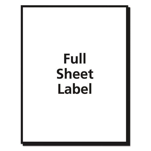 Avery Matte Clear Shipping Labels Inkjet Printers 8.5 X 11 Clear 25/pack - Office - Avery®