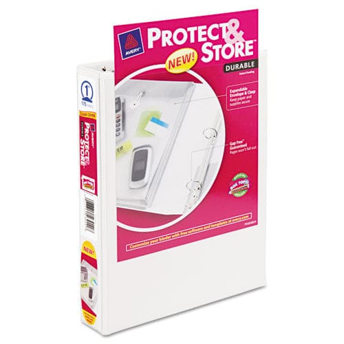 Avery Mini Size Protect And Store View Binder With Round Rings 3 Rings 1 Capacity 8.5 X 5.5 White - School Supplies - Avery®