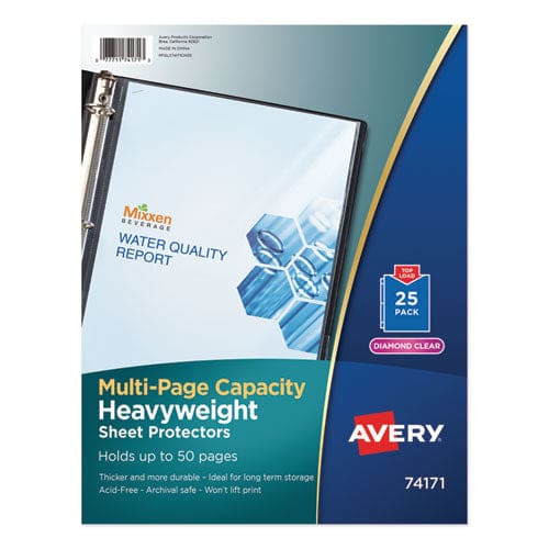 Avery Multi-page Top-load Sheet Protectors Heavy Gauge Letter Clear 25/pack - School Supplies - Avery®