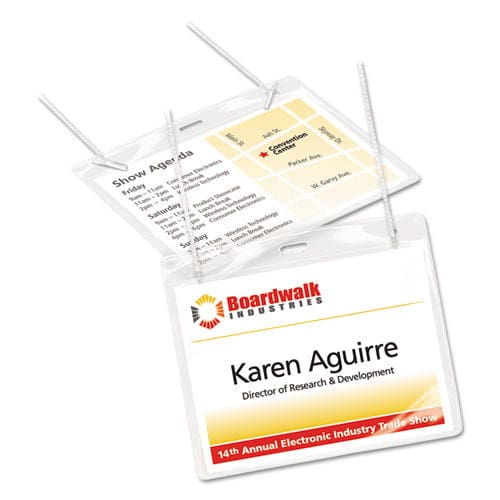 Avery Necklace-style Badge Holder W/laser/inkjet Insert Top Load 4 X 3 We 50/box - Office - Avery®