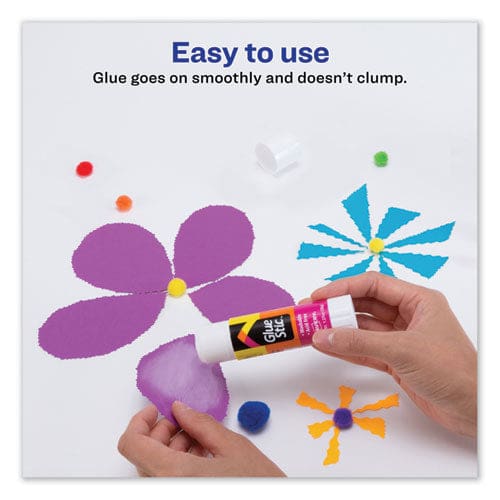 Avery Permanent Glue Stic 1.27 Oz Applies White Dries Clear - School Supplies - Avery®