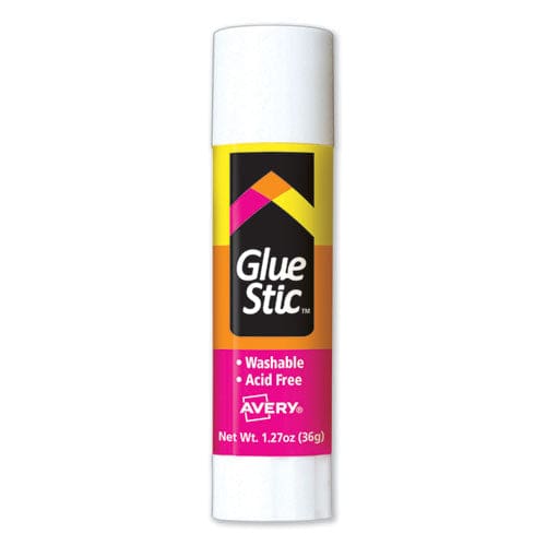 Avery Permanent Glue Stic Value Pack 1.27 Oz Applies White Dries Clear 6/pack - School Supplies - Avery®