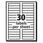 Avery Permanent Trueblock File Folder Labels With Sure Feed Technology 0.66 X 3.44 White 30/sheet 25 Sheets/pack - Office - Avery®
