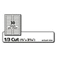Avery Permanent Trueblock File Folder Labels With Sure Feed Technology 0.66 X 3.44 White 30/sheet 60 Sheets/box - Office - Avery®