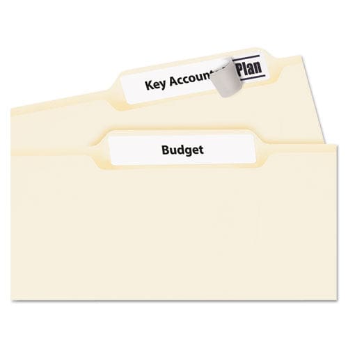 Avery Permanent Trueblock File Folder Labels With Sure Feed Technology 0.66 X 3.44 White 30/sheet 60 Sheets/box - Office - Avery®