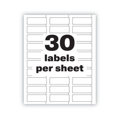Avery Permatrack Destructible Asset Tag Labels Laser Printers 0.75 X 2 White 30/sheet 8 Sheets/pack - Office - Avery®