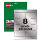 Avery Permatrack Metallic Asset Tag Labels Laser Printers 0.5 X 1 Silver 84/sheet 8 Sheets/pack - Office - Avery®