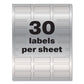 Avery Permatrack Metallic Asset Tag Labels Laser Printers 0.75 X 2 Metallic Silver 30/sheet 8 Sheets/pack - Office - Avery®