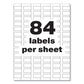 Avery Permatrack Tamper-evident Asset Tag Labels Laser Printers 0.5 X 1 White 84/sheet 8 Sheets/pack - Office - Avery®