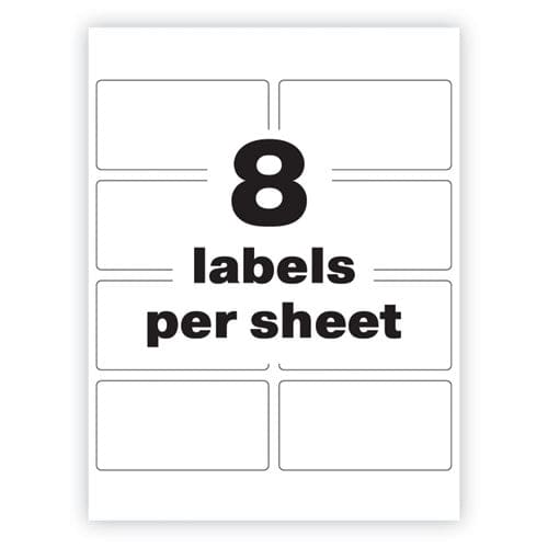 Avery Permatrack Tamper-evident Asset Tag Labels Laser Printers 2 X 3.75 White 8/sheet 8 Sheets/pack - Office - Avery®
