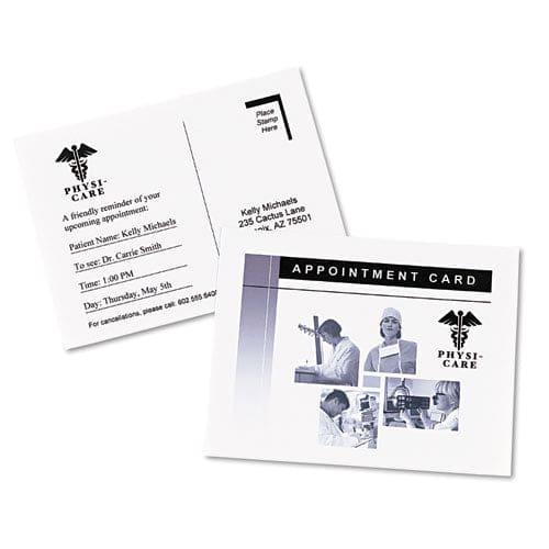 Avery Photo-quality Printable Postcards Inkjet 74 Lb 4.25 X 5.5 Glossy White 100 Cards 4 Cards/sheet 25 Sheets/pack - Office - Avery®