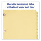 Avery Preprinted Laminated Tab Dividers With Copper Reinforced Holes 12-tab Jan. To Dec. 11 X 8.5 Buff 1 Set - Office - Avery®