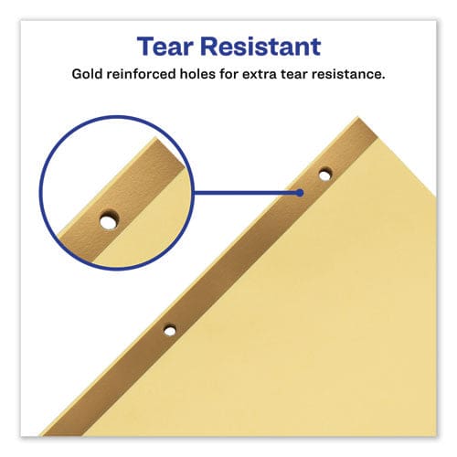 Avery Preprinted Laminated Tab Dividers With Gold Reinforced Binding Edge 31-tab 1 To 31 11 X 8.5 Buff 1 Set - Office - Avery®