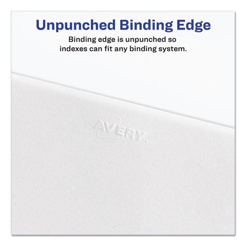 Avery Preprinted Legal Exhibit Bottom Tab Index Dividers Avery Style 27-tab Exhibit A To Exhibit Z 11 X 8.5 White 1 Set - Office - Avery®