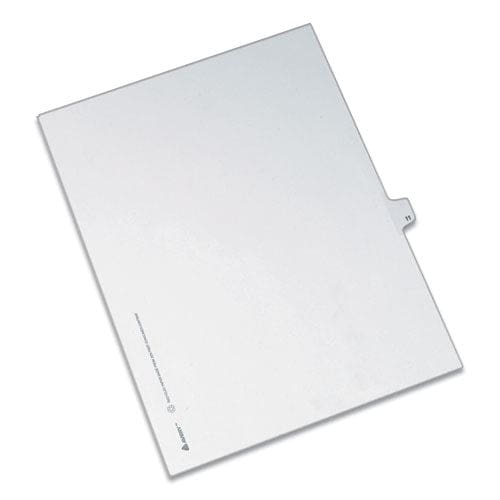 Avery Preprinted Legal Exhibit Side Tab Index Dividers Allstate Style 10-tab 11 11 X 8.5 White 25/pack - Office - Avery®