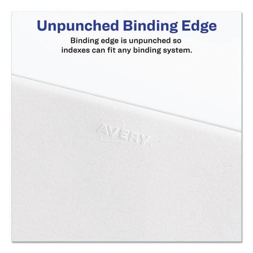 Avery Preprinted Legal Exhibit Side Tab Index Dividers Allstate Style 10-tab 25 11 X 8.5 White 25/pack - Office - Avery®