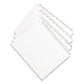 Avery Preprinted Legal Exhibit Side Tab Index Dividers Allstate Style 10-tab 3 11 X 8.5 White 25/pack - Office - Avery®