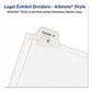 Avery Preprinted Legal Exhibit Side Tab Index Dividers Allstate Style 10-tab I To X 11 X 8.5 White 1 Set - Office - Avery®
