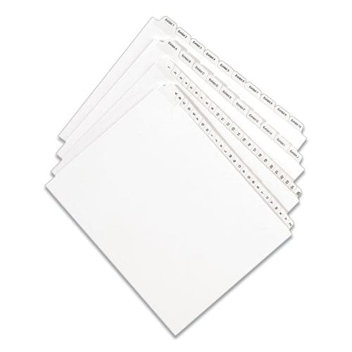 Avery Preprinted Legal Exhibit Side Tab Index Dividers Allstate Style 25-tab 1 To 25 11 X 8.5 White 1 Set (1701) - Office - Avery®